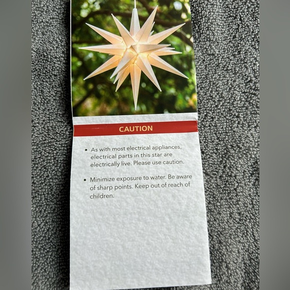 Elf Logic - 14" LED Moravian Star Tree Topper Brand New - Picture 9 of 11